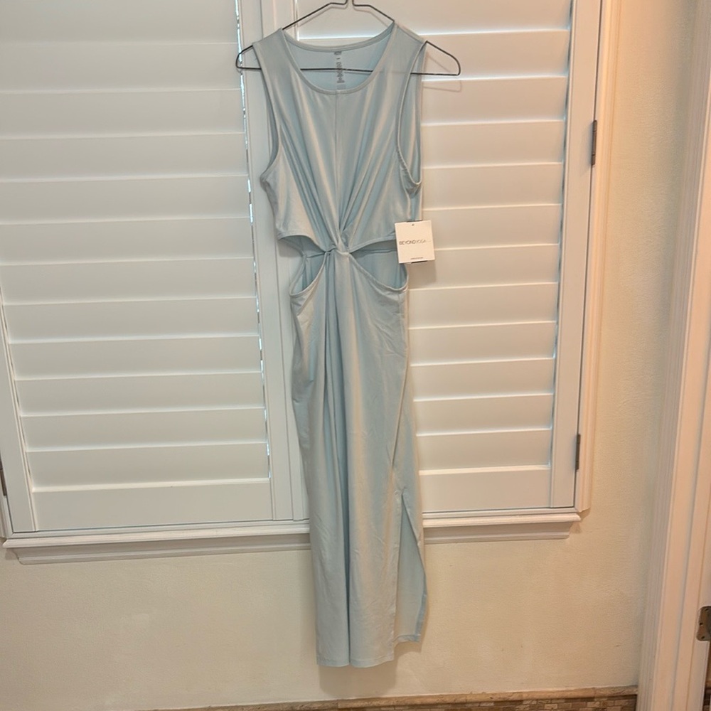 Beyond Yoga Light Blue Sleeveless Dress